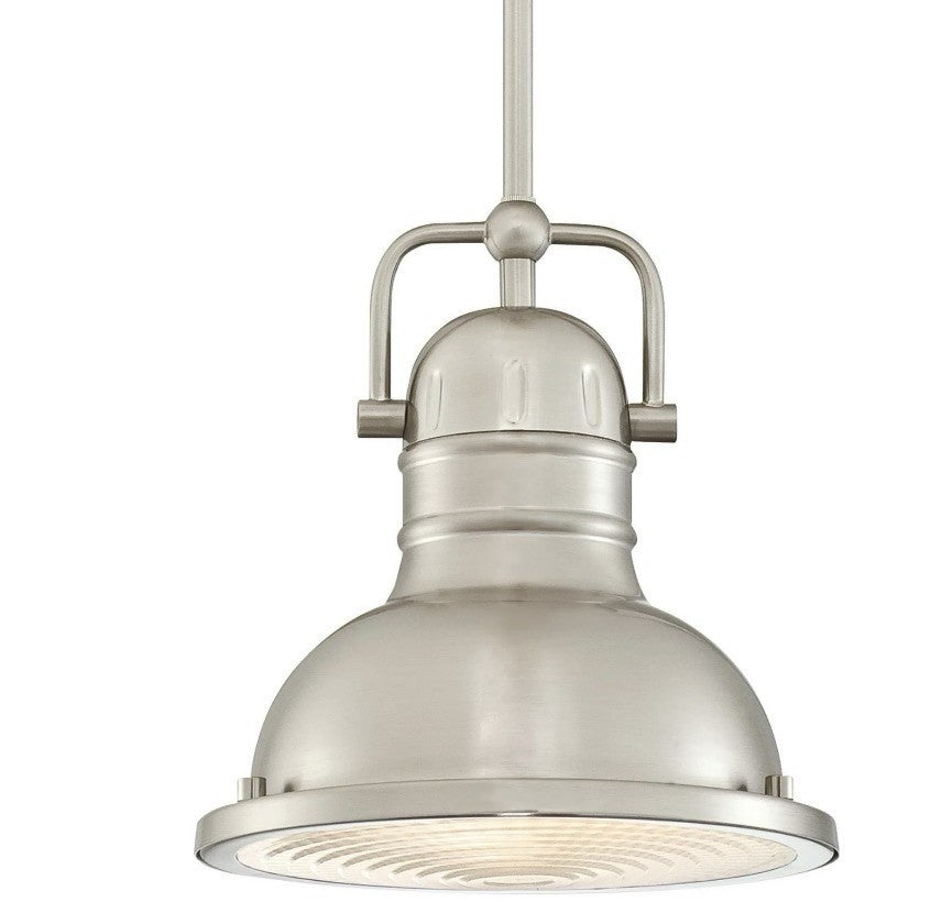 LED Pendant Lamp Westinghouse 9W Brushed Nickel Prismatic A19 Dimmable2