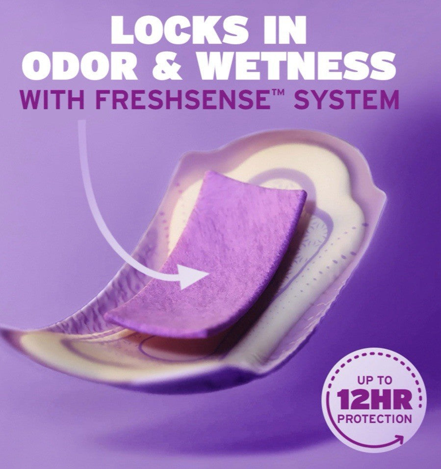Poise Incontinence Pads & Postpartum Maximum Absorbency Long Length 120 Count 1