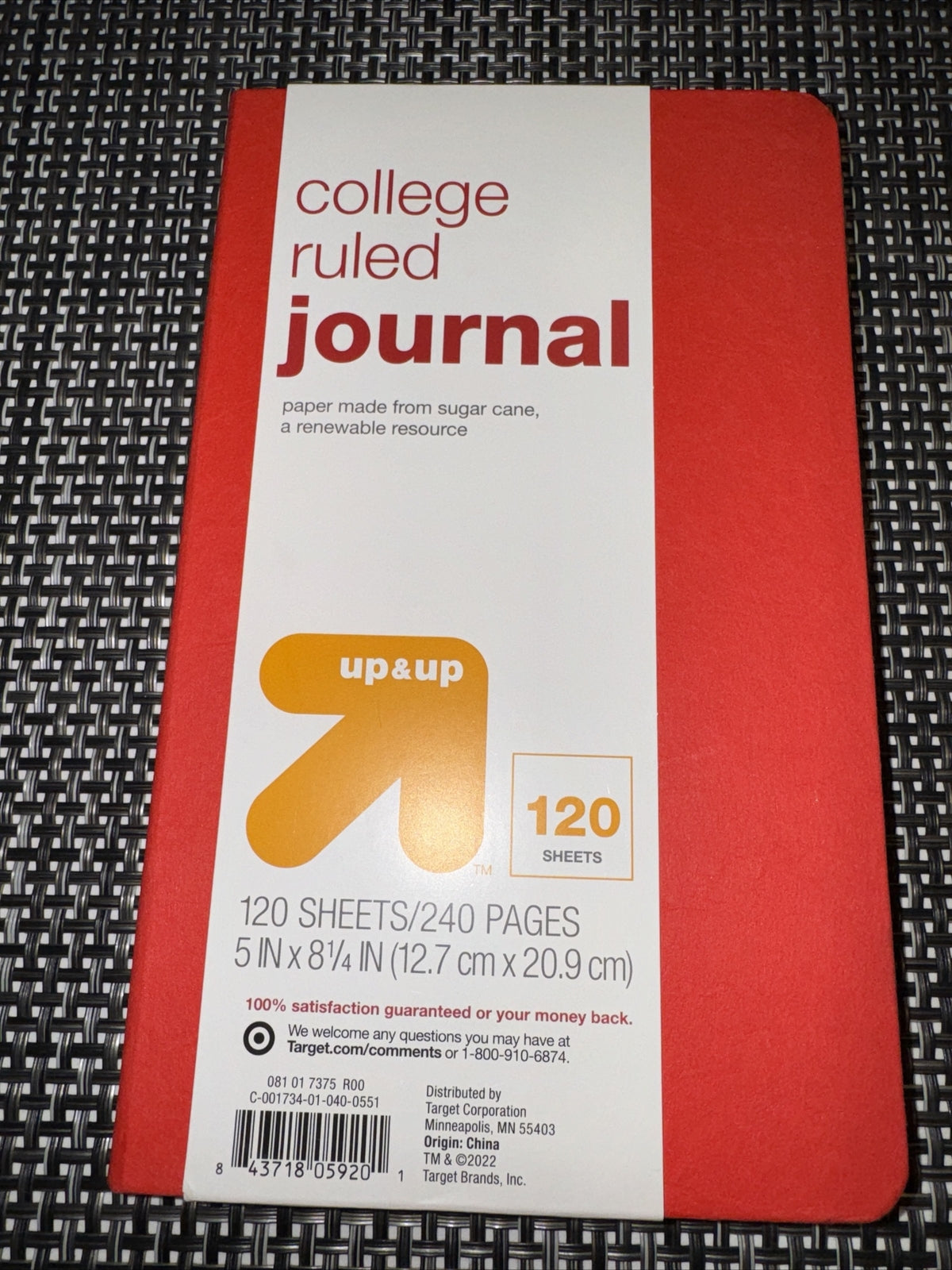 2 Pack Up & Up  College Ruled 120/240 Sheets /Page Notebook Mellon Color Notes0
