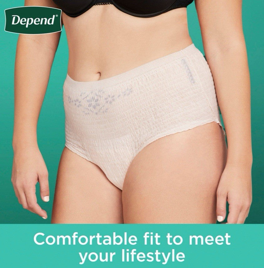 Depend Fresh Adult Incontinence & Postpartum Women’s Size M, 88 Count - NEW2
