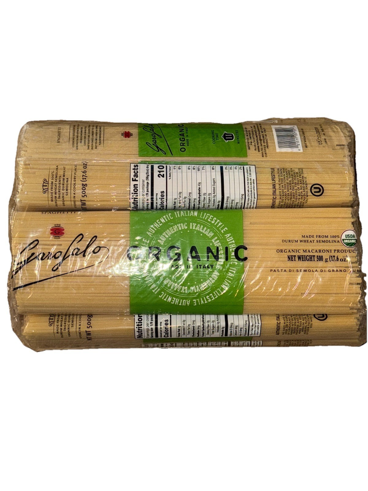 Garofalo Organic Italian Spaghetti Pasta 500g x 8 | Premium Authentic Noodles0