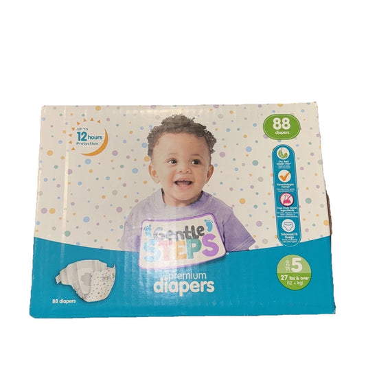 Gentle Steps Diapers Size 5 – 88 Count0