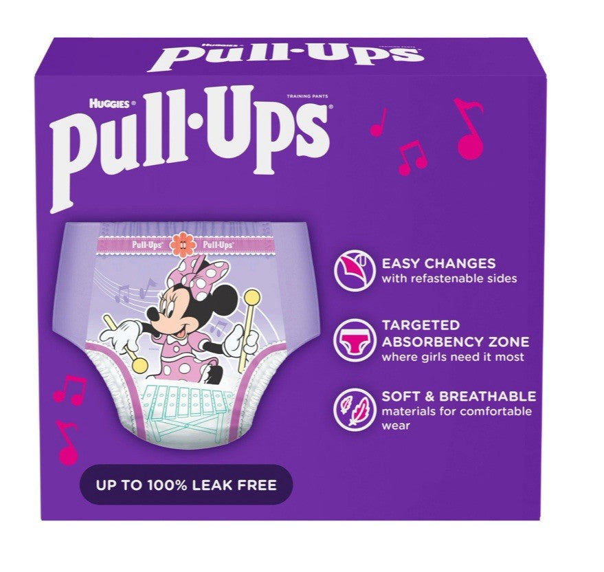 Huggies Pull Ups Training Pants for Girls Size 3T/4T (32-40 lbs) 116 Count - NEW2