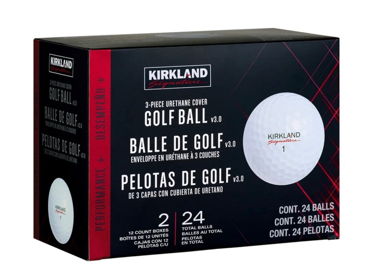 Kirkland Signature V3.0 Urethane Golf Balls 3-Layer 24 Balls - NEW & SEALED0