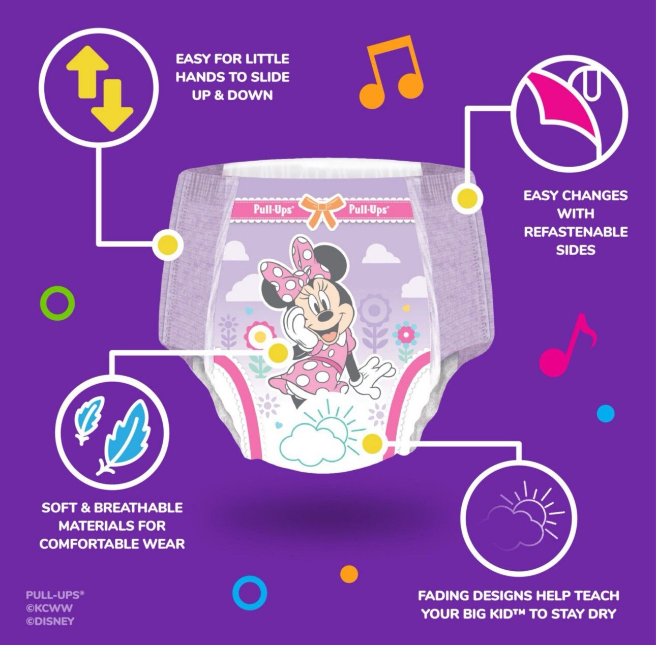 Huggies Pull-Ups Potty Training Pants for Girls, 4T-5T 35-50 Pounds (102 Count)2