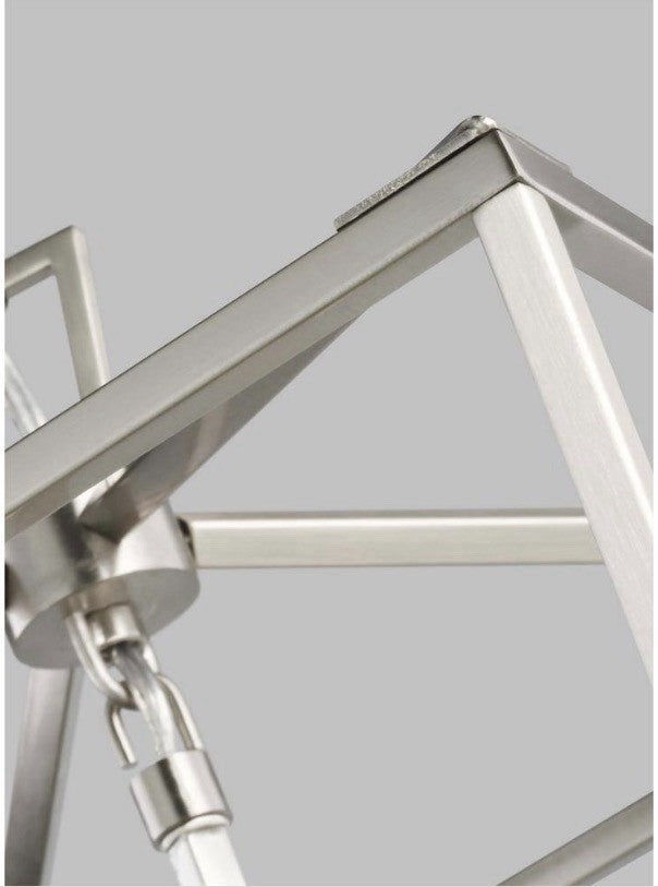 Generation Lighting Dianna 4-Light Pendant Brushed Nickel Small Lantern1