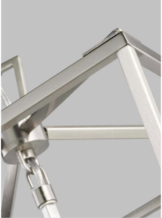 Generation Lighting Dianna 4-Light Pendant Brushed Nickel Small Lantern1