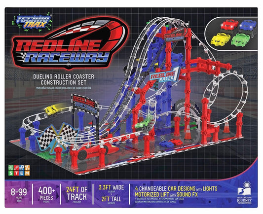 Learning Journey Techno Trax Redline Raceway Roller Coaster Construction Set0