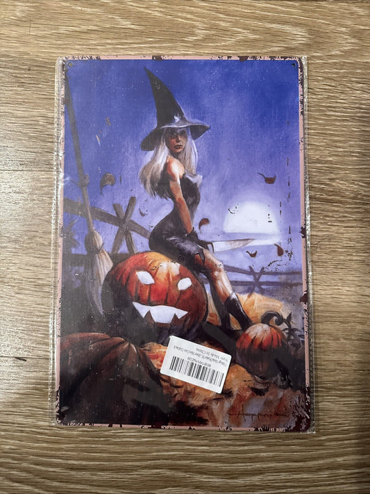 Wall Decoration  Which Sign Metal Tin Signs Wall Decor Vintage Halloween0