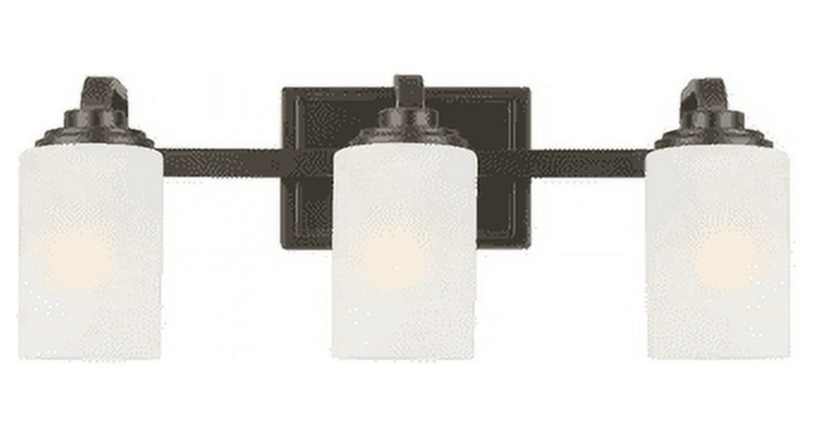 Hampton Bay Moreno 3-Light Bathroom Vanity Light, Oil-Rubbed Bronze, 21” - NEW1