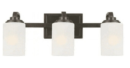 Hampton Bay Moreno 3-Light Bathroom Vanity Light, Oil-Rubbed Bronze, 21” - NEW1