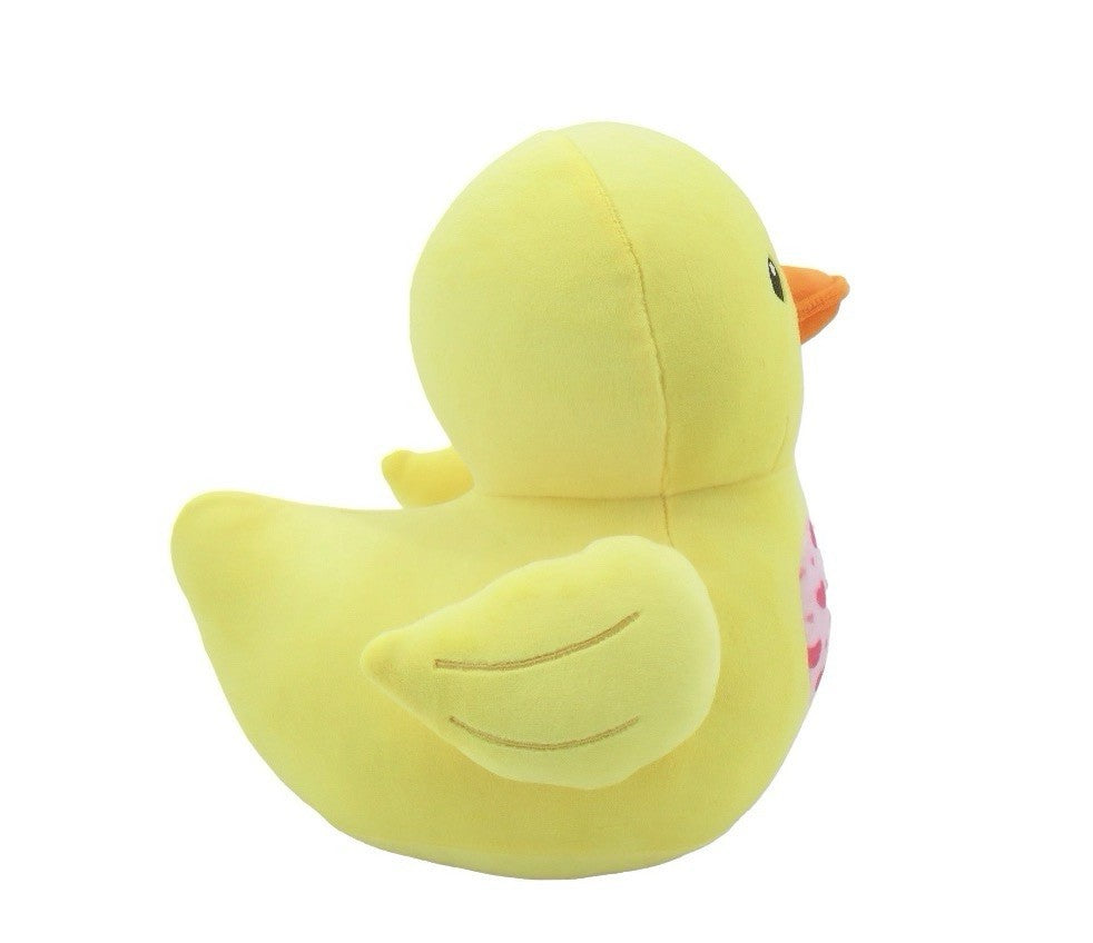 Linzy Yellow Duck Plush 12” Soft Stuffed Animal with Heart Valentine Gift3