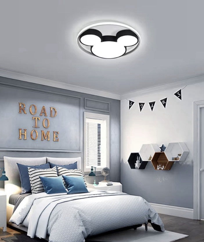 Kids Cartoon Mouse LED Ceiling Light 20’’ Flush Mount Nursery Lamp1