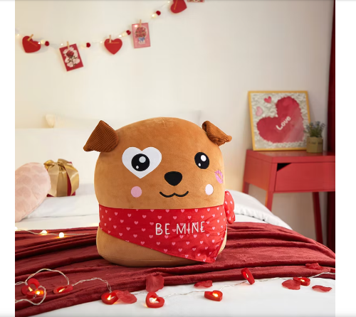 Cuddle Crew Valentine’s Day Puppy Plush 16” Super Soft Smooshies Stuffed Animal0