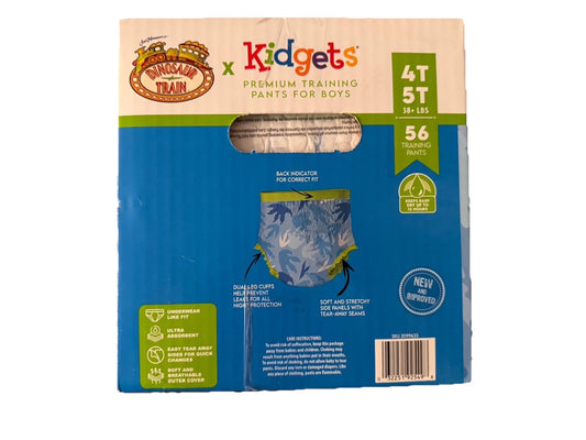 Kidgets Premium Training Pants For Boys Ct 56  38+ Lbs  Size 4T/5T1