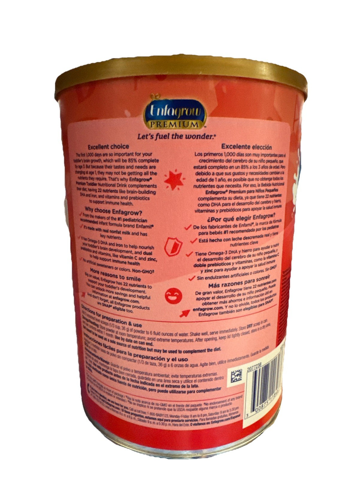 Enfagrow Premium Toddler Nutritional Drink Natural Milk Flavor 36.6 oz - NEW1