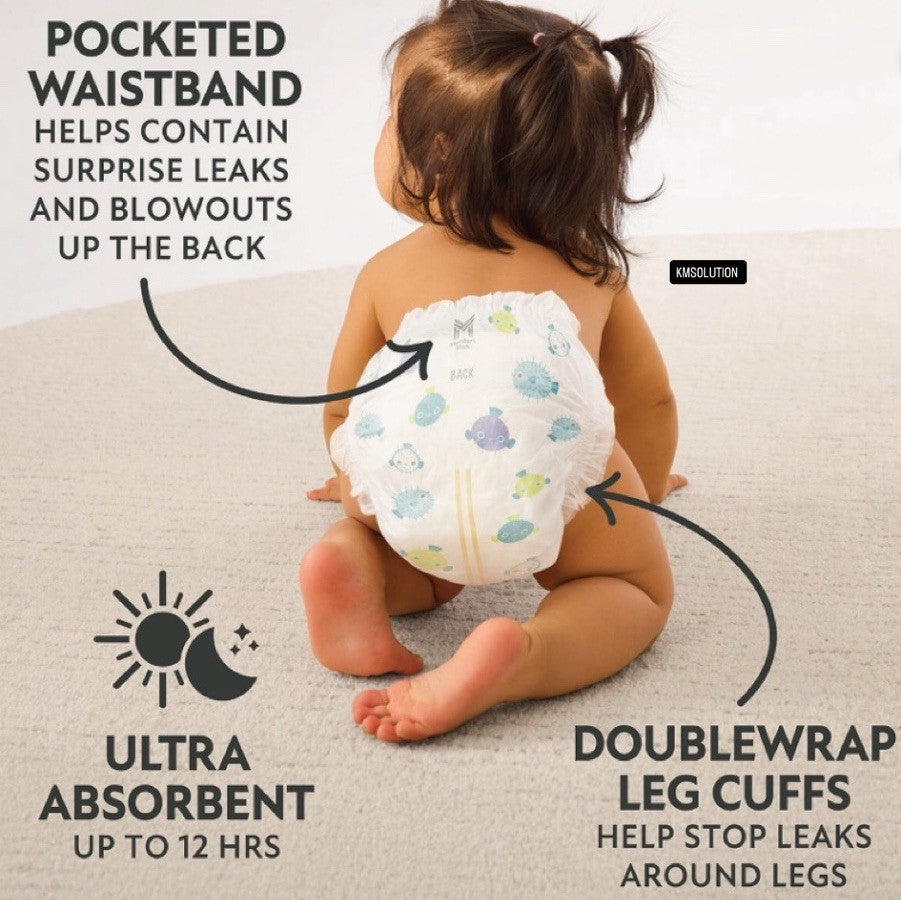 Member’s Mark Premium Baby Diapers Size 3 (16-28 lbs) 222 Count- NEW2