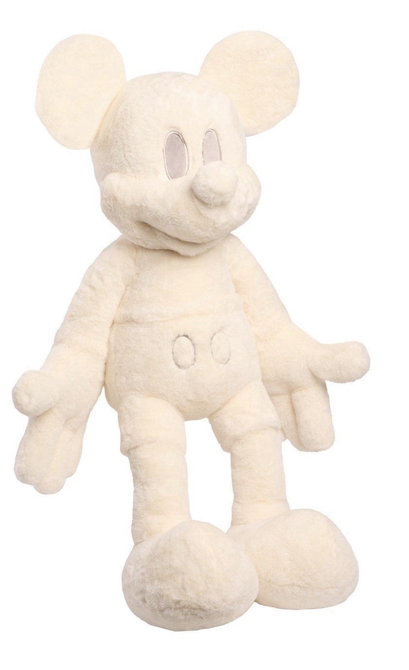 Disney Classic Mickey Mouse Jumbo Plush 40” Monochromatic Super Soft - White0