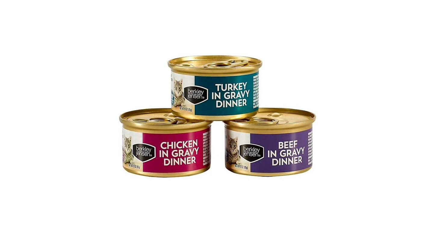Berkley Jensen Cat Food Beef and Poultry in Gravy Dinners, 36 ct. - NEW3