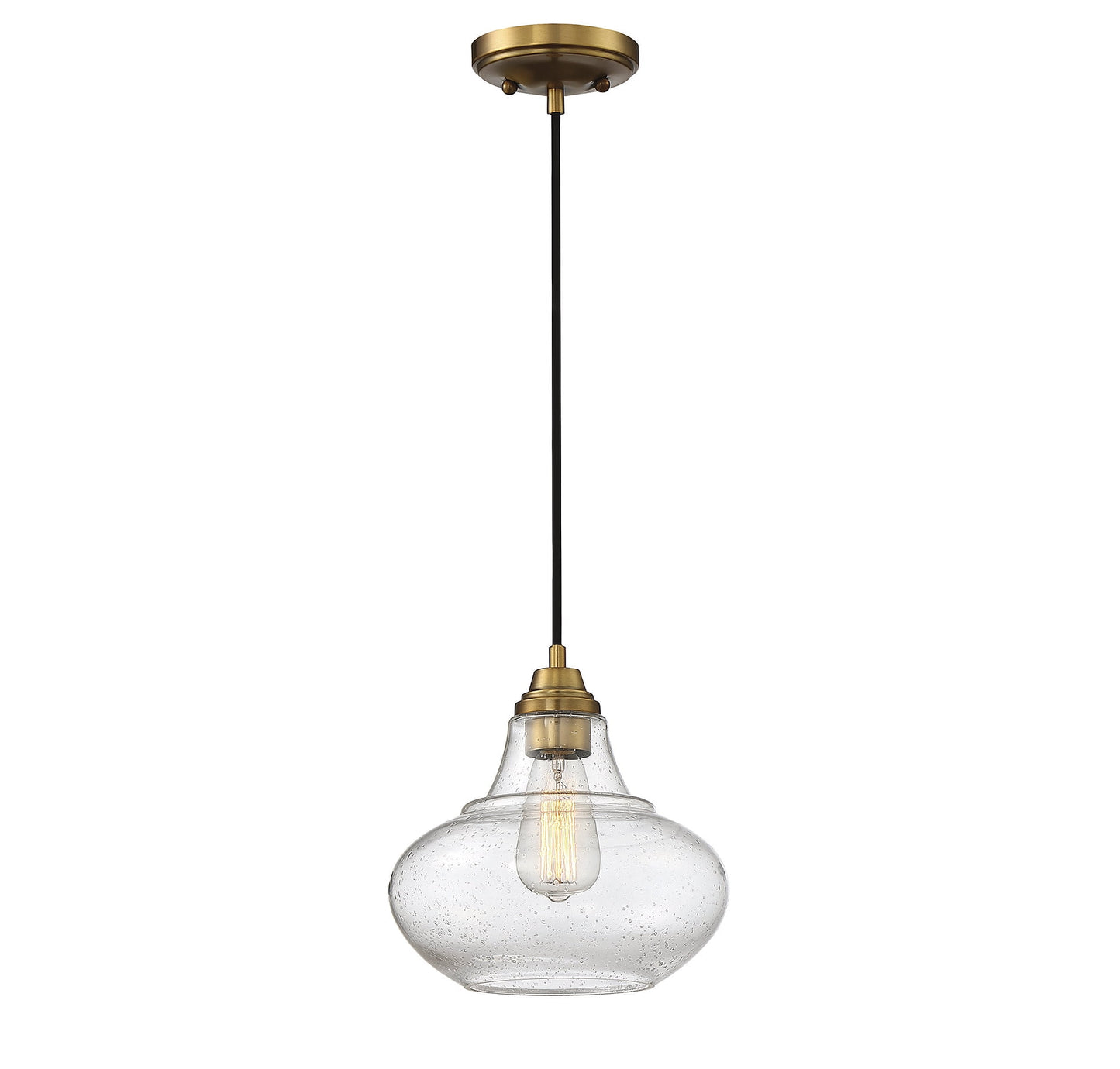 Trade Winds Lighting 1-Light Pendant Light In Natural Brass