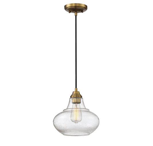 Trade Winds Lighting 1-Light Pendant Light In Natural Brass
