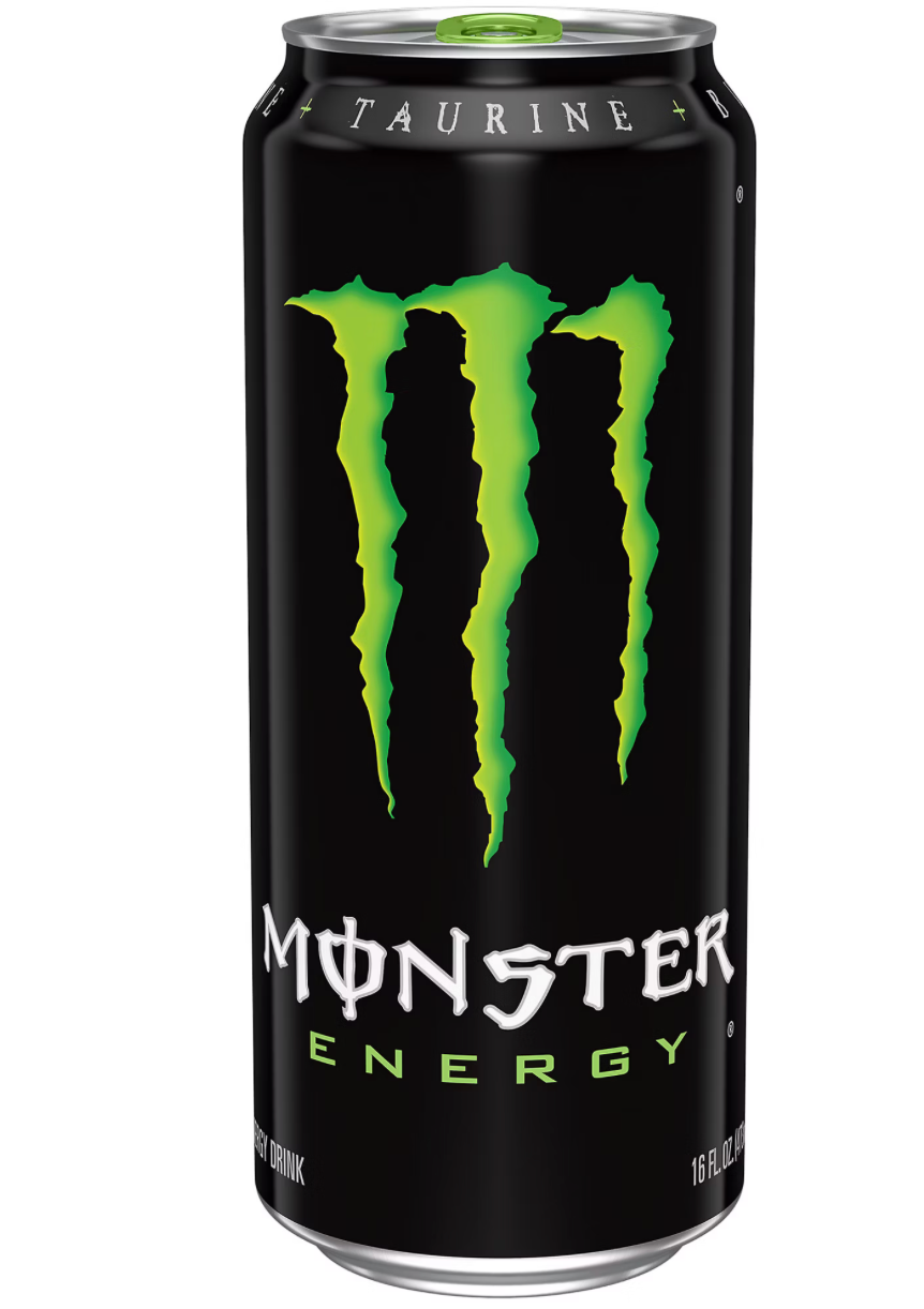 Monster Energy Drink Original Green, 16 fl oz Cans (Pack of 24)