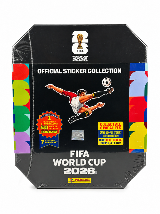 Panini FIFA World Cup 2026 Official Sticker Collection Box Set (Hardcover Album + 40 Packets)