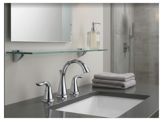 Delta Lahara Two-Handle Widespread Bathroom Faucet Chrome, 3538-MPU-DST