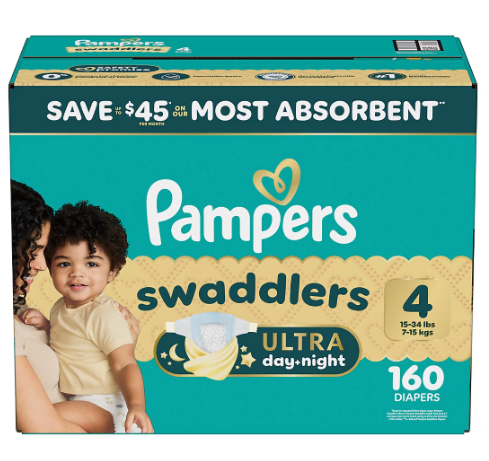 Pampers Swaddlers Baby Diapers, Sizes Newborn-8