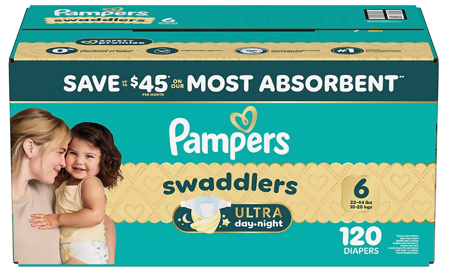 Pampers Swaddlers Baby Diapers, Sizes Newborn-8