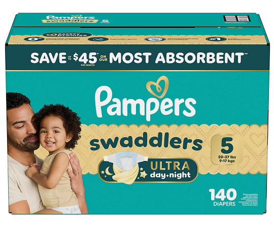 Pampers Swaddlers Baby Diapers, Sizes Newborn-8
