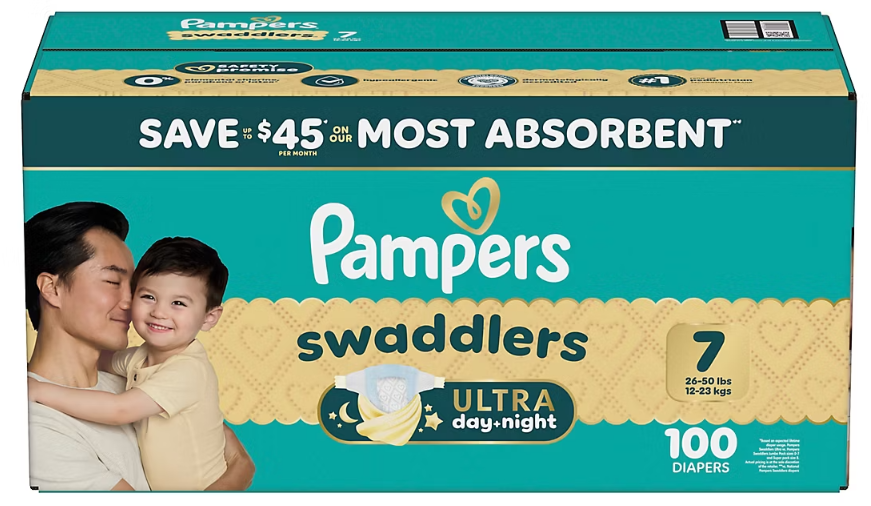 Pampers Swaddlers Baby Diapers, Sizes Newborn-8