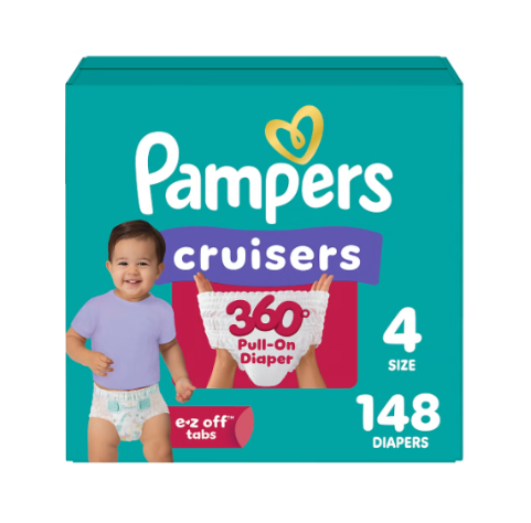 Pampers Cruisers 360° Fit Pull-On Diapers, Sizes 4-7