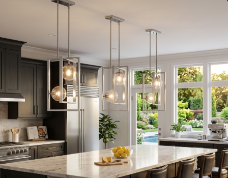 Progress Lighting Atwell 2-Light Pendant Brushed Nickel Clear Glass Model Atwell