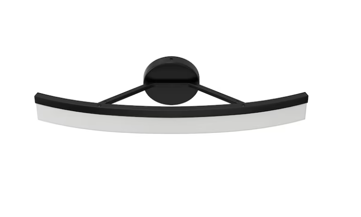 Origin 21 Lynnpark 26.5-Inch 4-Light Integrated LED Vanity Light Bar, Matte Black Finish