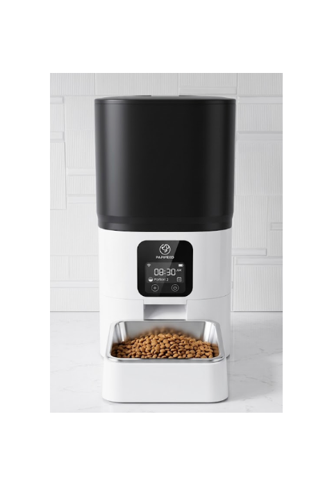 PAPIFEED 6L WiFi Automatic Pet Feeder with Smart App Control & Stainless Steel Bowl - Timed Food Dispenser for Cats & Dogs