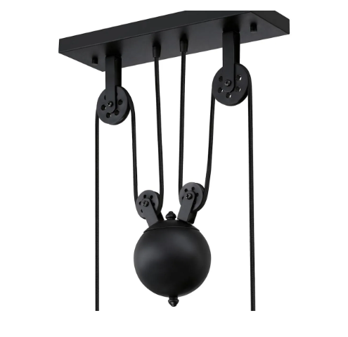 Westinghouse Iron Hill 40" Linear Chandelier 3-Light Industrial Pendant E26 Metal Shades