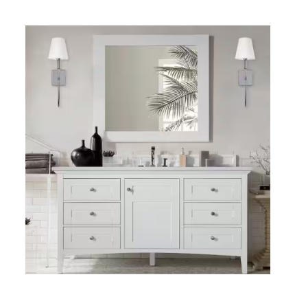 1-Light Wall Sconce Polished Chrome with White Fabric Shade E12 Modern Wall Lighting 2-Pack