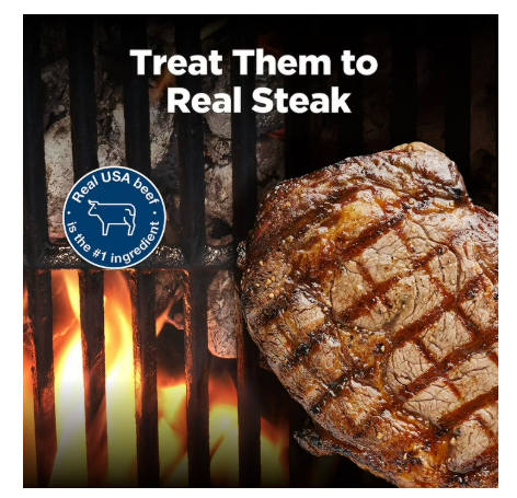Blue Buffalo Nudges Grillers Natural Dog Treats Steak Recipe, 48 oz Soft & Chewy Dog Treats