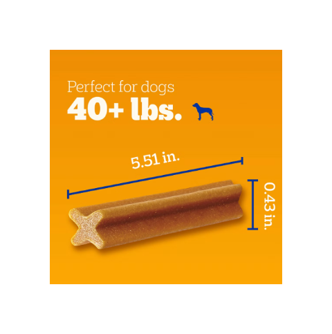 Pedigree DENTASTIX Dental Dog Treats Variety Pack 65 Count for Large Dogs (40+ lbs) Chicken, Beef & Fresh Mint