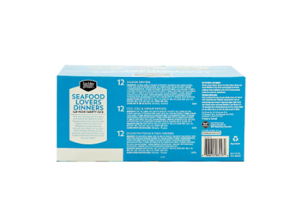 Berkley Jensen Seafood Lovers Dinners Variety Pack 36 Grain-Free Wet Cat Food Cans with Cod, Salmon & Whitefish