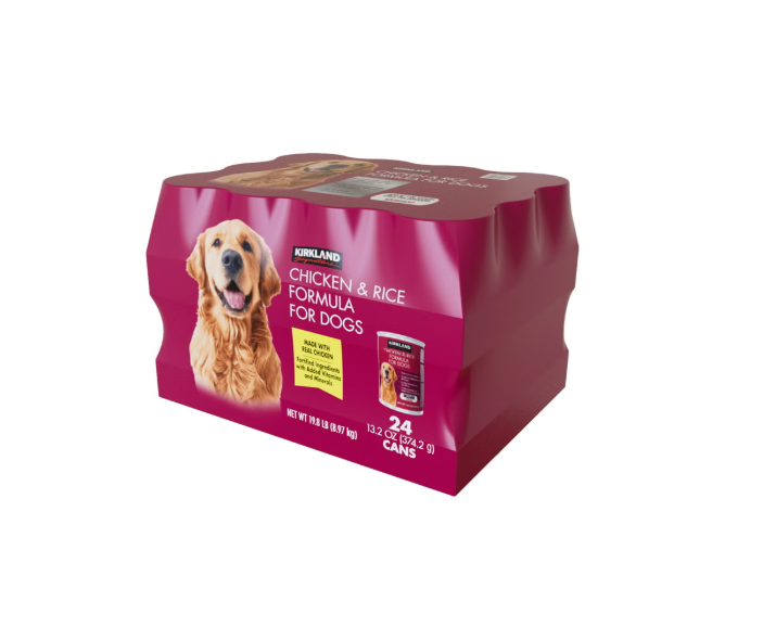 Kirkland Signature Canned Dog Food 24 Pack, 13.2 oz Wet Dog Food with Added Vitamins & Minerals