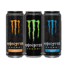 Monster Energy Drink Variety Pack, Original, Electric Blue & Orange Dreamsicle 16 fl oz Cans 18 Pack
