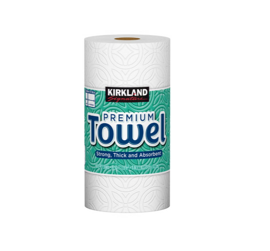 Kirkland Signature Paper Towels, 2-Ply, 160 Sheets per Roll, 12 Individually Wrapped Rolls