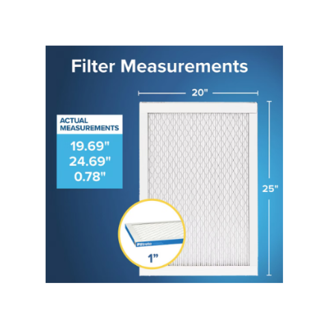 3M Filtrete 20x25x1 Air Filter, MERV 13, MPR 1900 Allergen Bacteria & Virus, 4 Pack
