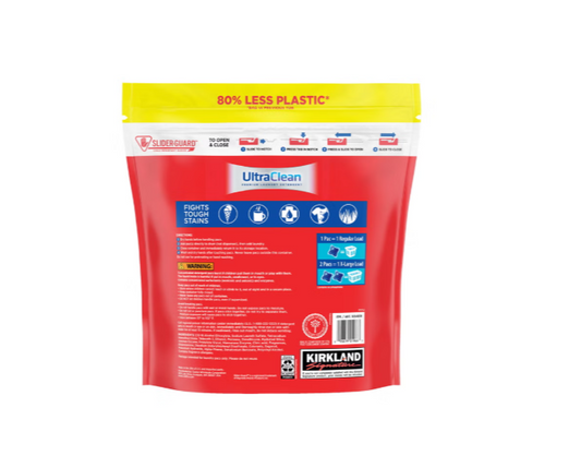 Kirkland Signature UltraClean Laundry Detergent Pacs, Fresh Scent HE Compatible 152 Count