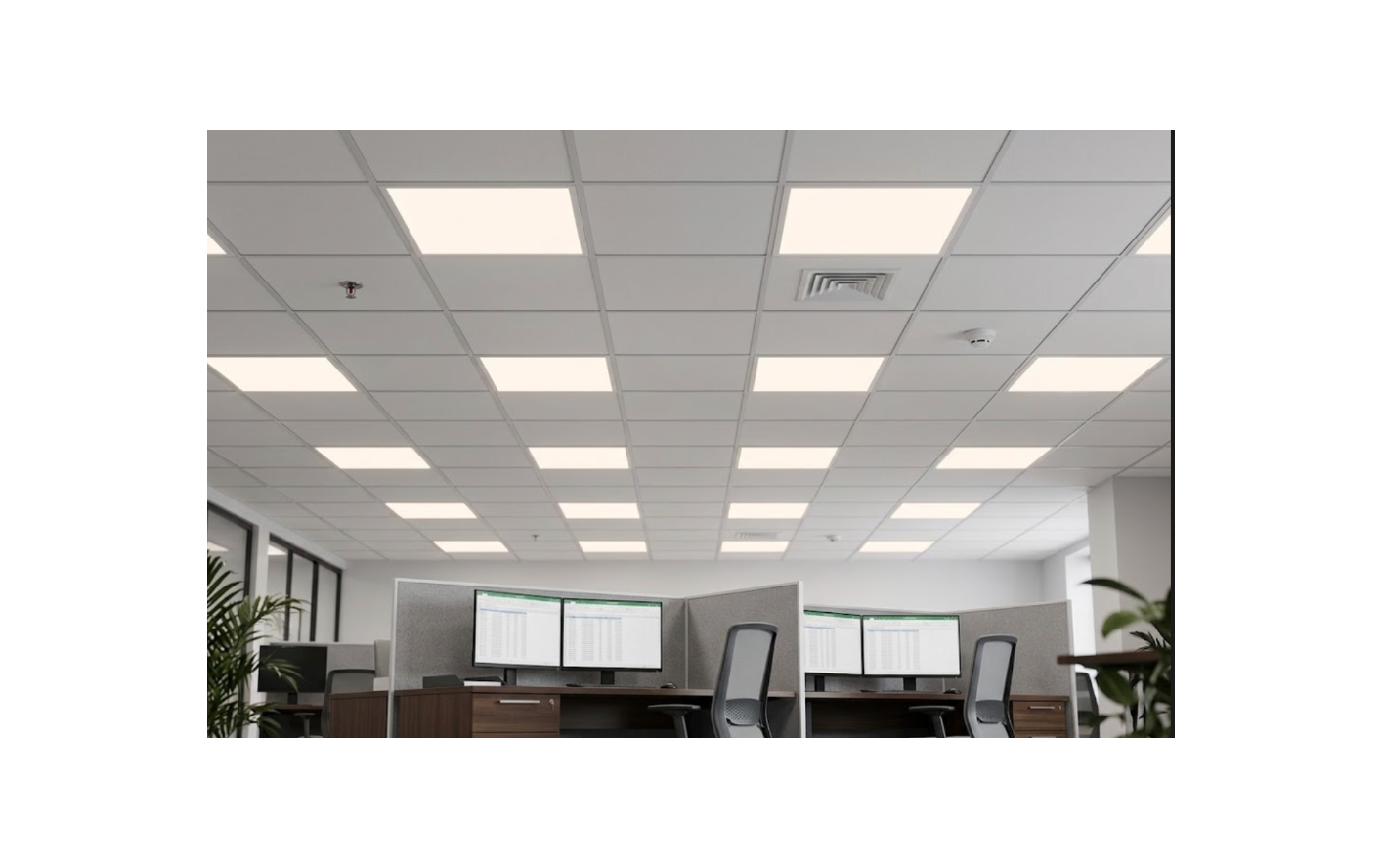Lithonia Lighting CPX 2x2 LED Flat Panel Light - Switchable CCT (3000K/4000K/5000K) & Adjustable Lumens (120-277V)