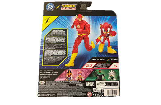 DC Sonic Crossover The Flash & Sonic Action Figures Jakks Pacific