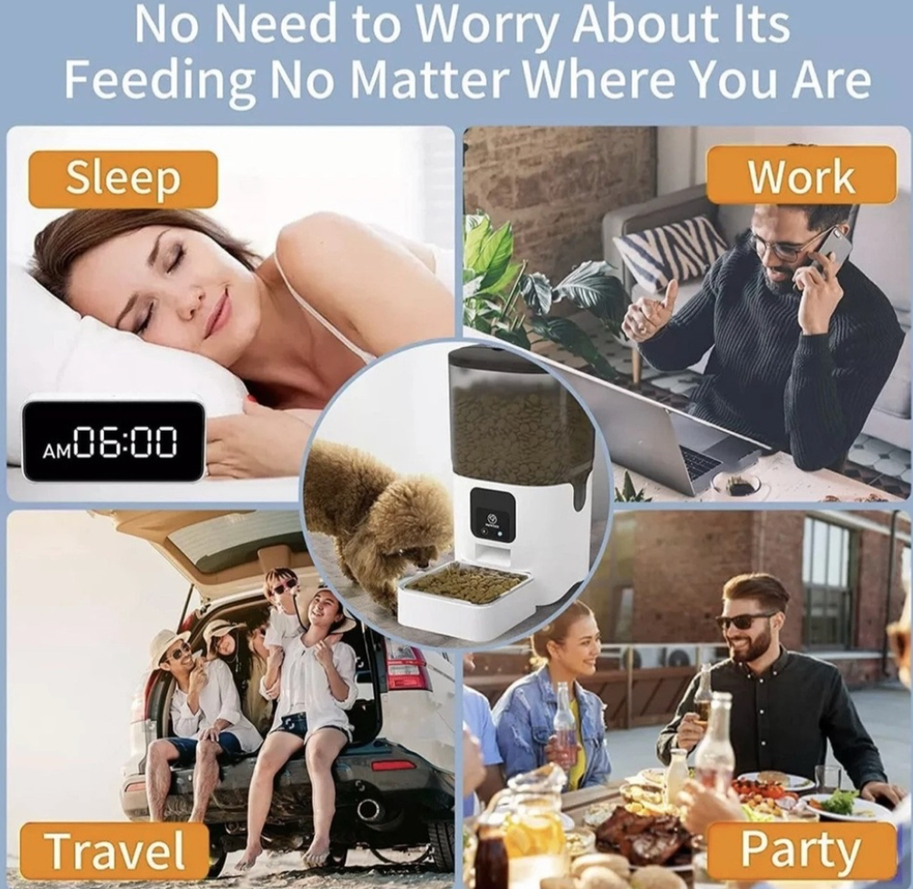 Wi-Fi Automatic Food Dispenser for Dogs and Cats  App Control
