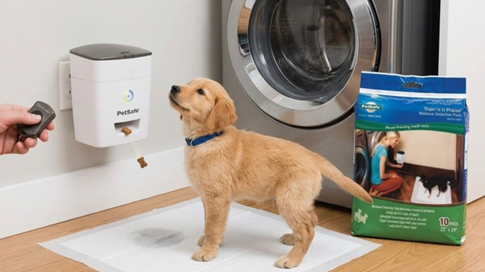 PetSafe Dog Potty Training System Auto Treat Dispenser w/ Pads Kit - NEW